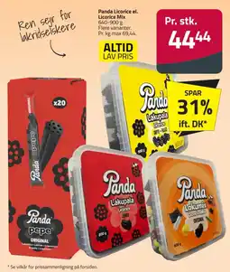 Fleggaard Panda Lakumix Licorice Mix tilbud