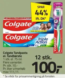 Fleggaard Colgate Tandpasta el. Tandbørste tilbud
