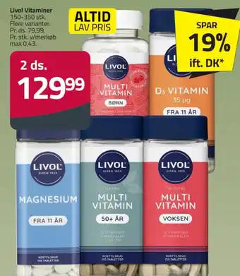 Fleggaard Livol Vitaminer tilbud
