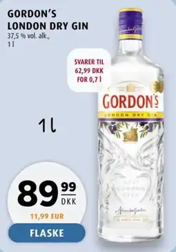 Scandinavian Park Gordon's London Dry Gin tilbud