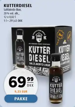 Scandinavian Park Kutterdiesel Saltlakritz-likör tilbud