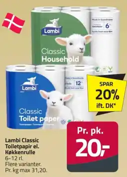 Fleggaard Lambi Classic Toilet paper tilbud