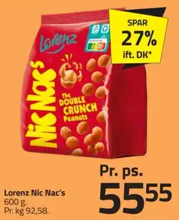 Fleggaard Lorenz Nic Nac's The Double Crunch Peanuts tilbud