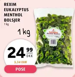 Scandinavian Park Rexim Eukalyptus Menthol Bolsjer tilbud