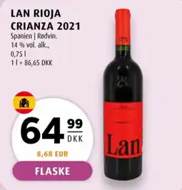 Scandinavian Park Lan Rioja Crianza 2021 tilbud