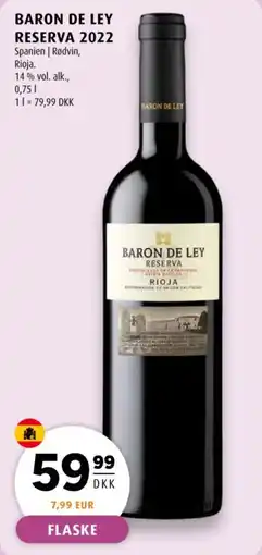 Scandinavian Park Baron de Ley Reserva tilbud