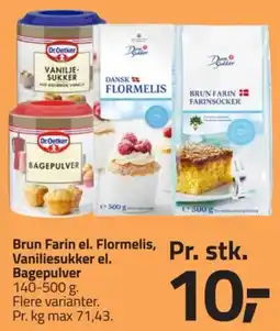 Fleggaard Dr Oetker Vaniljesukker el. Flormelis, Bagepulver tilbud