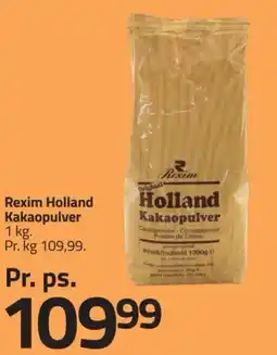 Fleggaard Rexim Holland Kakaopulver tilbud