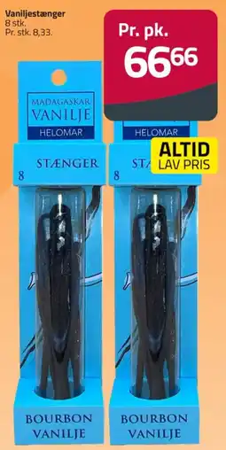 Fleggaard Helomar vaniljestænger tilbud