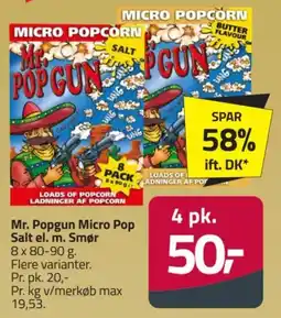 Fleggaard Mr. Popgun Micro Pop Salt tilbud