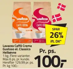 Fleggaard Lavazza Caffé Crema Gustoso el. Classico tilbud