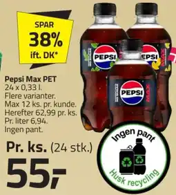 Fleggaard Pepsi Max tilbud