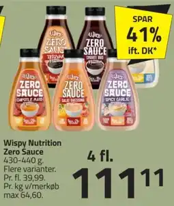 Fleggaard Wispy Nutrition Zero Sauce tilbud