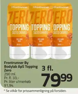 Fleggaard Fronrunner Topping Zero Salted Caramel tilbud