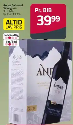 Fleggaard Andes Cabernet Sauvignon tilbud