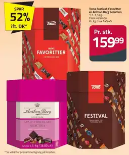Fleggaard Toms Mini Favoritter Chokolade Mix tilbud