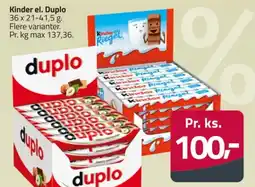 Fleggaard Kinder duplo tilbud