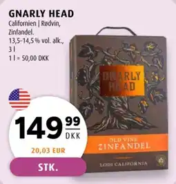 Scandinavian Park Gnarly Head Zinfandel tilbud