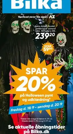 Bilka Halloween pynt og udklædning tilbud