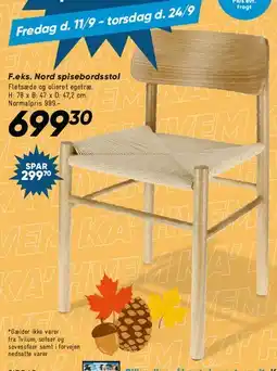 Bilka Nord spisebordsstol tilbud