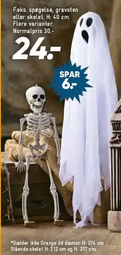 Bilka Spøgelse, gravsten eller skelet tilbud