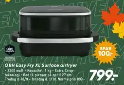 Bilka OBH Easy Fry XL Surface airfryer tilbud