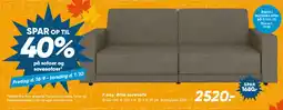 Bilka Allie sovesofa tilbud