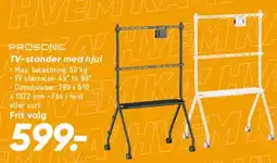 Bilka PROSONIC TV-stander med hjul tilbud