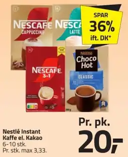 Fleggaard Nestlé Instant Kaffe el. Kakao tilbud