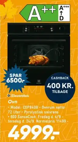 Bilka Electrolux Indbygningsovn tilbud