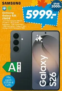 Bilka Samsung Galaxy S26 256GB tilbud