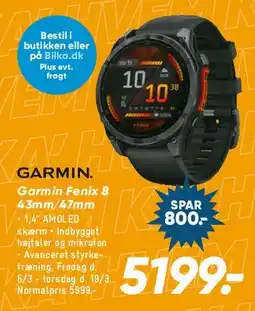 Bilka Garmin Fenix (multisport) tilbud
