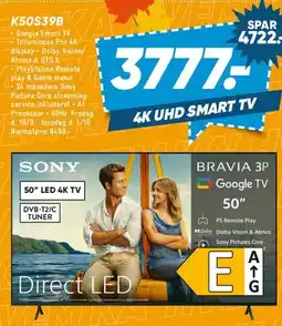 Bilka Sony BRAVIA 50 LED 4K TV tilbud