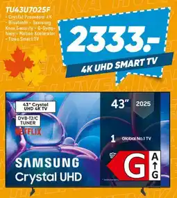 Bilka Samsung Crystal UHD 43 tilbud