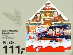 Fleggaard Kinder Maxi Mix Julekalender tilbud