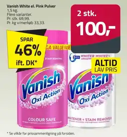 Fleggaard Vanish White el. Pink Pulver tilbud