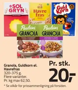 Fleggaard Paulins Granola tilbud