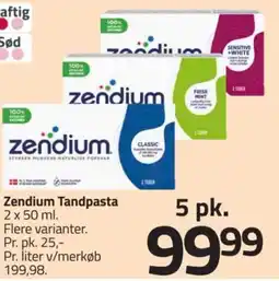 Fleggaard Zendium Tandpasta tilbud