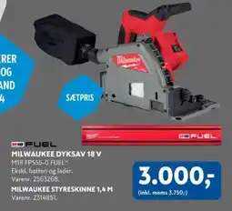 Davidsen Milwaukee dyksav 18 v tilbud