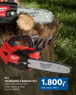 Davidsen Milwaukee kædesav 18 v tilbud