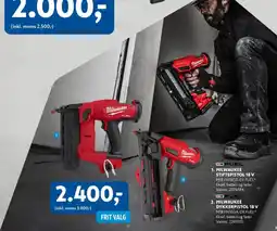 Davidsen Milwaukee stiftespistol 18 v tilbud