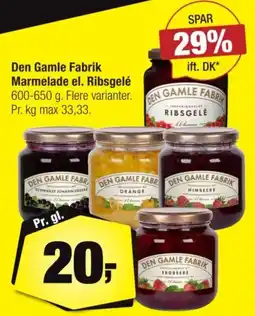 Calle Den Gamle Fabrik Marmelade el. Ribsgele tilbud