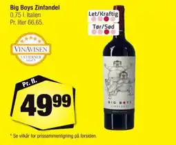 Calle Big Boys Zinfandel tilbud