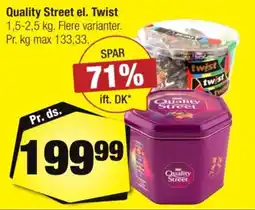 Calle Quality Street el. Twist tilbud