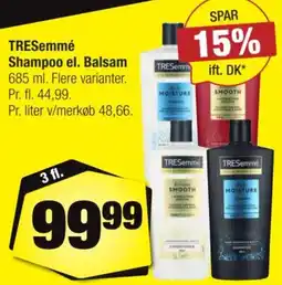 Calle TRESemmé Shampoo el. Balsam tilbud