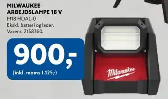 Milwaukee arbejdslampe 18 v m18 hoal-0