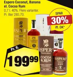 Calle Espero Coconut, Banana el. Cocoa Rum tilbud