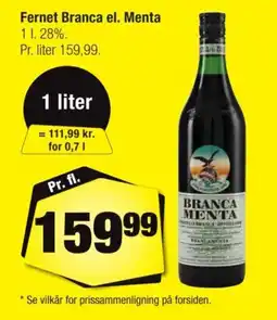 Calle Fernet Branca el. Menta tilbud