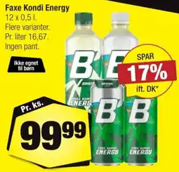 Calle Faxe Kondi Energy tilbud