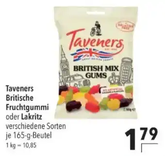 Taveners britische fruchtgummi oder lakritz
